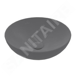 Villeroy & Boch Loop&Friends - Vasque, diamètre 420 mm, sans trop-plein, CeramicPlus, graphite 4A4601i4