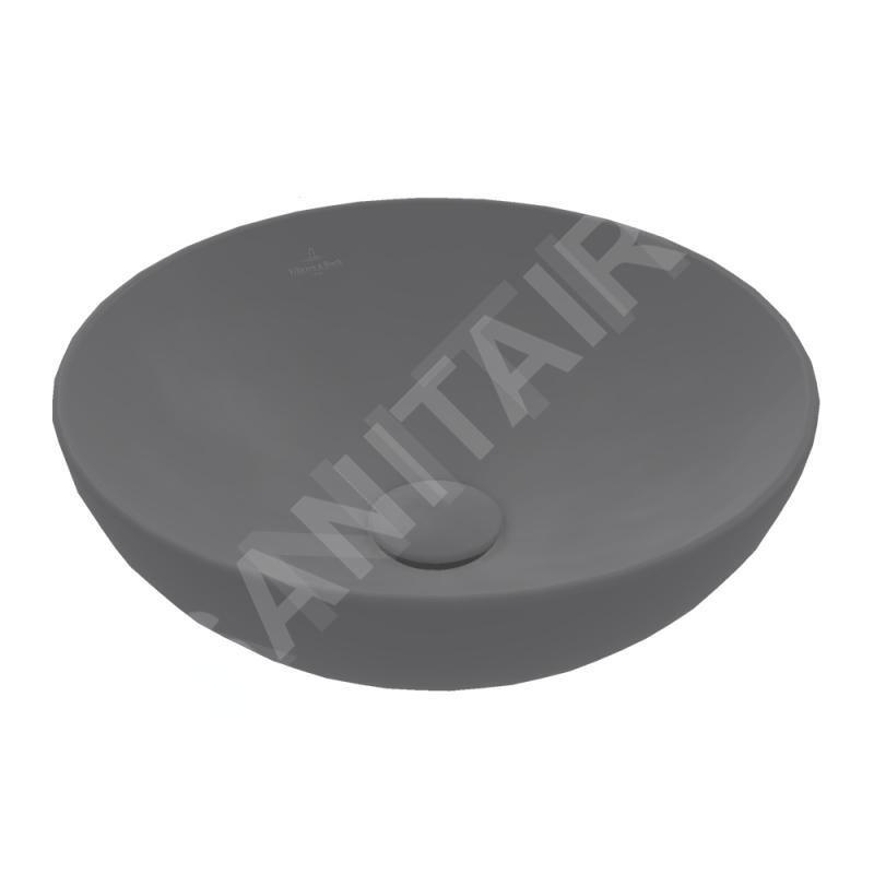 Villeroy & Boch Loop&Friends - Vasque, diamètre 420 mm, sans trop-plein, CeramicPlus, graphite 4A4601i4 Villeroy & Boch Loop&Friends - Vasque, diamètre 420 mm, sans trop-plein, CeramicPlus, graphite 4A4601i4