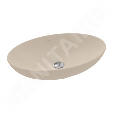 Villeroy & Boch Loop&Friends - Vasque, 560x380 mm, sans trop-plein, CeramicPlus, amande 4A4701AM