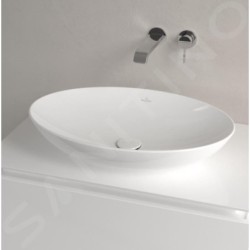 Villeroy & Boch Loop&Friends - Vasque, 620x420 mm, avec trop-plein, CeramicPlus, Stone White 4A4800RW