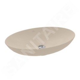 Villeroy & Boch Loop&Friends - Vasque, 620x420 mm, sans trop-plein, CeramicPlus, amande 4A4801AM