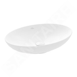 Villeroy & Boch Loop&Friends - Vasque, 620x420 mm, sans trop-plein, CeramicPlus, Stone White 4A4801RW