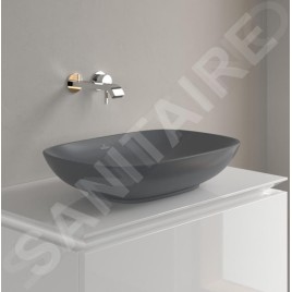 Villeroy & Boch Loop&Friends - Vasque, 560x380 mm, avec trop-plein CeramicPlus, graphite 4A4900i4