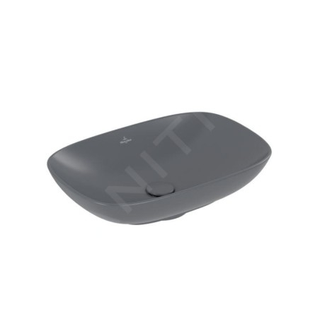 Villeroy & Boch Loop&Friends - Vasque, 620x420 mm, avec trop-plein CeramicPlus, graphite 4A5000i4