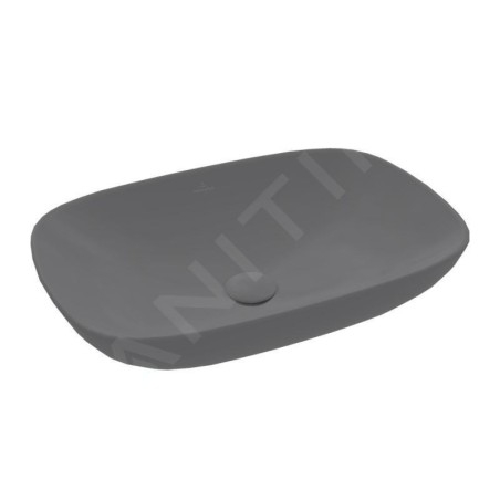 Villeroy & Boch Loop&Friends - Vasque, 620x420 mm, sans trop-plein, CeramicPlus, graphite 4A5001i4