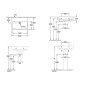 Villeroy & Boch O.novo - Lavabo 600x460 mm, sans trop-plein, sans trou pour robinet, AntiBac, CeramicPlus, blanc alpin 4A4163T2 Villeroy & Boch O.novo - Lavabo 600x460 mm, sans trop-plein, sans trou pour robinet, AntiBac, CeramicPlus, blanc alpin 4A4163T2