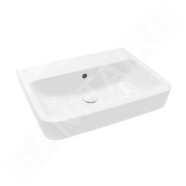 Villeroy & Boch O.novo - Lavabo 600x460 mm, avec trop-plein, sans trou pour robinet, blanc alpin 4A416201