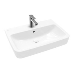 Villeroy & Boch O.novo - Lavabo 650x460 mm, avec trop-plein, trou pour robinet, AntiBac, CeramicPlus, blanc alpin 4A4165T2