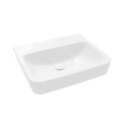 Villeroy & Boch O.novo - Vasque, 550x460 mm, sans trop-plein, sans trou pour robinet, AntiBac, CeramicPlus, blanc alpin 4A41MFT2