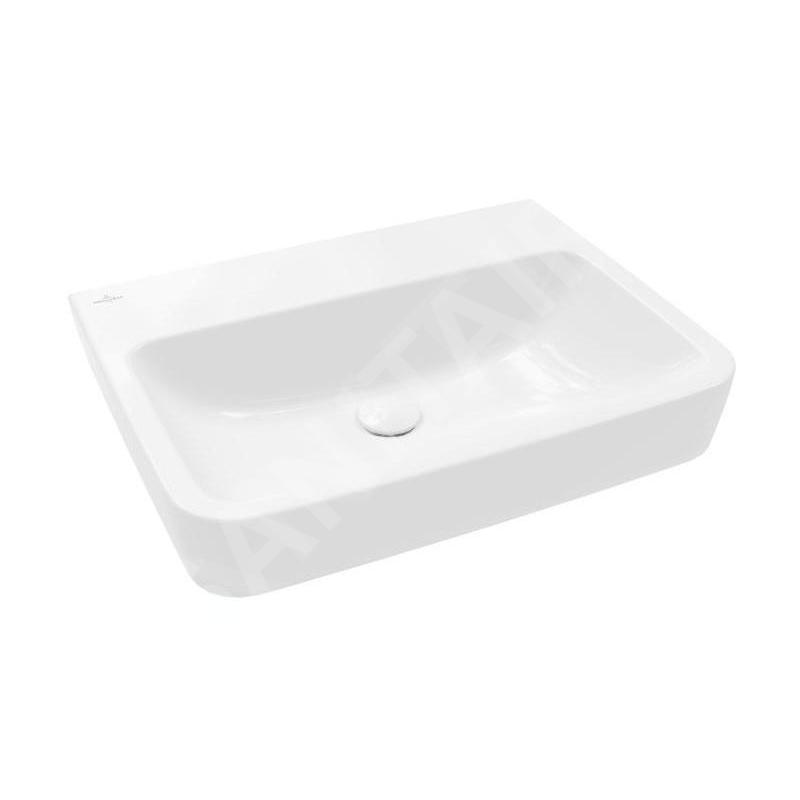 Villeroy & Boch O.novo - Vasque, 600x460 mm, sans trop-plein, sans trou pour robinet, AntiBac, CeramicPlus, blanc alpin 4A416FT2 Villeroy & Boch O.novo - Vasque, 600x460 mm, sans trop-plein, sans trou pour robinet, AntiBac, CeramicPlus, blanc alpin 4A416FT2