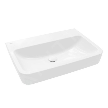 Villeroy & Boch O.novo - Vasque, 650x460 mm, sans trop-plein, sans trou pour robinet, AntiBac, CeramicPlus, blanc alpin 4A41KFT2
