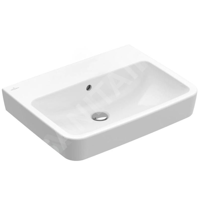 Villeroy & Boch O.novo - Vasque, 650x460 mm, avec trop-plein, sans trou pour robinet, blanc alpin 4A41KJ01 Villeroy & Boch O.novo - Vasque, 650x460 mm, avec trop-plein, sans trou pour robinet, blanc alpin 4A41KJ01
