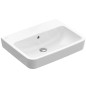 Villeroy & Boch O.novo - Vasque, 650x460 mm, avec trop-plein, sans trou pour robinet, CeramicPlus, blanc alpin 4A41KJR1