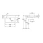 Villeroy & Boch O.novo - Vasque, 650x460 mm, avec trop-plein, sans trou pour robinet, CeramicPlus, blanc alpin 4A41KJR1
