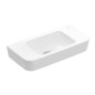 Villeroy & Boch O.novo - Lave-mains Compact 500x250 mm, sans trop-plein, sans trou pour robinet, AntiBac, CeramicPlus, blanc