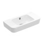 Villeroy & Boch O.novo - Lave-mains Compact 500x250 mm, avec trop-plein, sans trou pour robinet, AntiBac, CeramicPlus, blanc