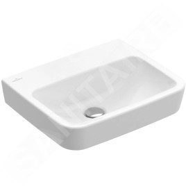 Villeroy & Boch O.novo - Lave-mains à poser, 450x370 mm, sans trop-plein, sans trou pour robinet, blanc alpin 43444F01