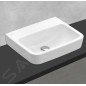 Villeroy & Boch O.novo - Lave-mains à poser, 450x370 mm, sans trop-plein, sans trou pour robinet, blanc alpin 43444F01