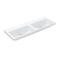 Villeroy & Boch Subway 3.0 - Double-lavabo 1300x470 mm, sans trop-plein, sans trou pour robinetterie, blanc alpin 4A71D301 Villeroy & Boch Subway 3.0 - Double-lavabo 1300x470 mm, sans trop-plein, sans trou pour robinetterie, blanc alpin 4A71D301