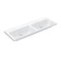 Villeroy & Boch Subway 3.0 - Double-lavabo 1300x470 mm, sans trop-plein, sans trou de robinetterie, CeramicPlus, blanc alpin Villeroy & Boch Subway 3.0 - Double-lavabo 1300x470 mm, sans trop-plein, sans trou de robinetterie, CeramicPlus, blanc alpin