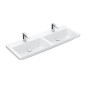 Villeroy & Boch Subway 3.0 - Double-lavabo 1300x470 mm, sans trop-plein, sans trou de robinetterie, CeramicPlus, blanc alpin Villeroy & Boch Subway 3.0 - Double-lavabo 1300x470 mm, sans trop-plein, sans trou de robinetterie, CeramicPlus, blanc alpin