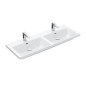 Villeroy & Boch Subway 3.0 - Meuble double vasque 1300 x 470 mm, avec trop-plein, trous de robinetterie, blanc alpin 4A71D501 Villeroy & Boch Subway 3.0 - Meuble double vasque 1300 x 470 mm, avec trop-plein, trous de robinetterie, blanc alpin 4A71D501