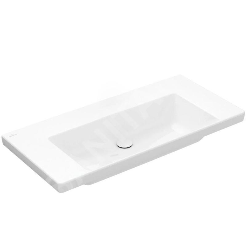 Villeroy & Boch Subway 3.0 - Lavabo 1000x470 mm, sans trop-plein, sans trou pour robinet, CeramicPlus, Stone White 4A70A3RW Villeroy & Boch Subway 3.0 - Lavabo 1000x470 mm, sans trop-plein, sans trou pour robinet, CeramicPlus, Stone White 4A70A3RW