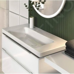 Villeroy & Boch Subway 3.0 - Lavabo 1000x470 mm, sans trop-plein, sans trou pour robinet, CeramicPlus, Stone White 4A70A3RW