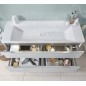 Villeroy & Boch Subway 3.0 - Lavabo 1300x470 mm, sans trop-plein, sans trou pour robinetterie, blanc alpin 4A70D301 Villeroy & Boch Subway 3.0 - Lavabo 1300x470 mm, sans trop-plein, sans trou pour robinetterie, blanc alpin 4A70D301
