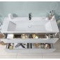 Villeroy & Boch Subway 3.0 - Lavabo 1300x470 mm, sans trop-plein, trou pour robinetterie, CeramicPlus, blanc alpin 4A70D2R1 Villeroy & Boch Subway 3.0 - Lavabo 1300x470 mm, sans trop-plein, trou pour robinetterie, CeramicPlus, blanc alpin 4A70D2R1