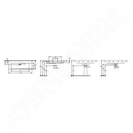 Villeroy & Boch Subway 3.0 - Lavabo 1300x470 mm, sans trop-plein, sans trou pour robinetterie, CeramicPlus, blanc alpin 4A70D3R1