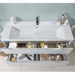 Villeroy & Boch Subway 3.0 - Lavabo 1300x470 mm, avec trop-plein, trou pour robinetterie, blanc alpin 4A70D501