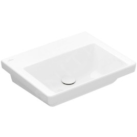 Villeroy & Boch Subway 3.0 - Lavabo 550x440 mm, sans trop-plein, sans trou pour robinet, CeramicPlus, blanc alpin 4A7058R1