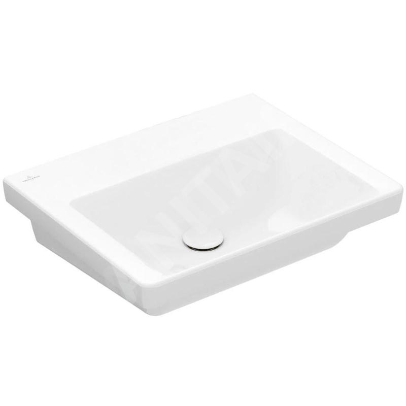 Villeroy & Boch Subway 3.0 - Lavabo 550x440 mm, sans trop-plein, sans trou pour robinet, CeramicPlus, blanc alpin 4A7058R1 Villeroy & Boch Subway 3.0 - Lavabo 550x440 mm, sans trop-plein, sans trou pour robinet, CeramicPlus, blanc alpin 4A7058R1