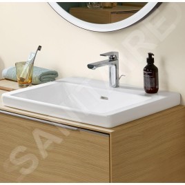 Villeroy & Boch Subway 3.0 - Lavabo 600x470 mm, avec trop-plein, trou pour robinet, CeramicPlus, Stone White 4A7060RW