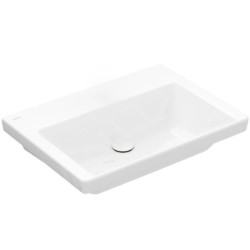 Villeroy & Boch Subway 3.0 - Lavabo 650x470 mm, sans trop-plein, sans trou pour robinet, CeramicPlus, blanc alpin 4A7068R1