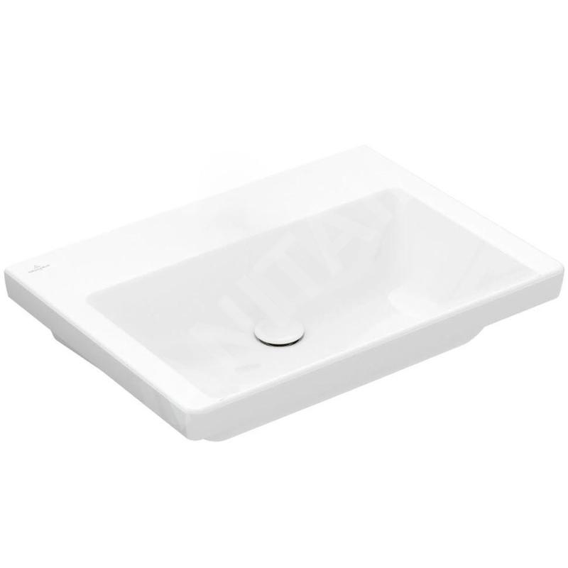 Villeroy & Boch Subway 3.0 - Lavabo 650x470 mm, sans trop-plein, sans trou pour robinet, CeramicPlus, blanc alpin 4A7068R1 Villeroy & Boch Subway 3.0 - Lavabo 650x470 mm, sans trop-plein, sans trou pour robinet, CeramicPlus, blanc alpin 4A7068R1