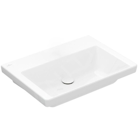 Villeroy & Boch Subway 3.0 - Lavabo 650x470 mm, sans trop-plein, sans trou pour robinet, CeramicPlus, blanc alpin 4A7068R1