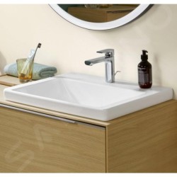 Villeroy & Boch Subway 3.0 - Meuble-lavabo 550x440 mm, sans trop-plein, trou pour robinet, CeramicPlus, blanc alpin 4A70F5R1
