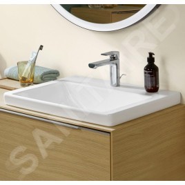 Villeroy & Boch Subway 3.0 - Meuble-lavabo 550x440 mm, sans trop-plein, trou pour robinet, CeramicPlus, Stone White 4A70F5RW