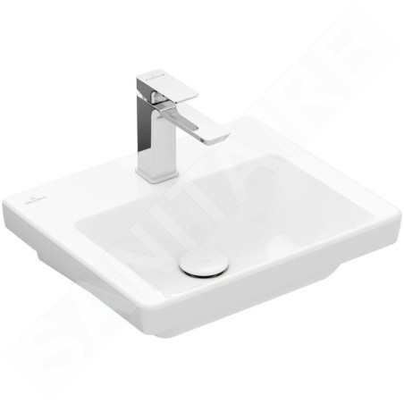 Villeroy & Boch Subway 3.0 - Lavabo 450x370 mm, sans trop-plein, trou pour robinet, blanc alpin 43704601
