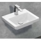 Villeroy & Boch Subway 3.0 - Lavabo 450x370 mm, sans trop-plein, trou pour robinet, CeramicPlus, Stone White 437046RW