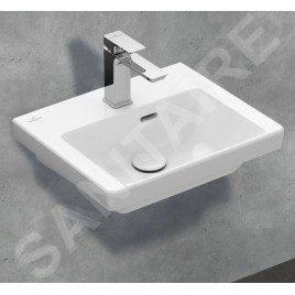 Villeroy & Boch Subway 3.0 - Lavabo 450x370 mm, avec trop-plein, trou pour robinet, blanc alpin 43704501