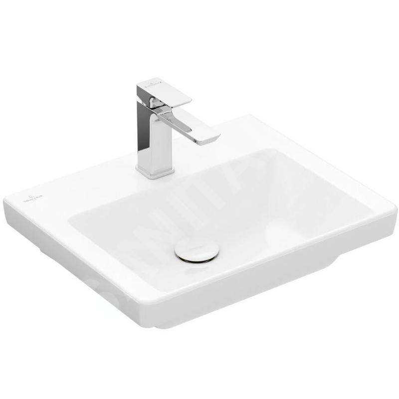 Villeroy & Boch Subway 3.0 - Lavabo 500x400 mm, sans trop-plein, trou pour robinet, blanc alpin 43705101