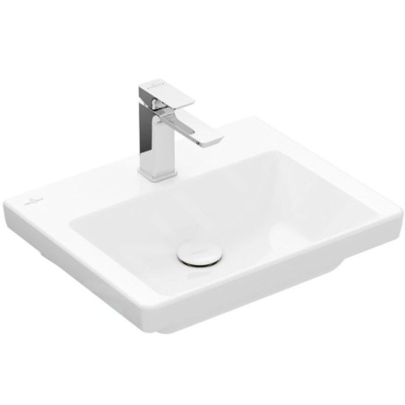 Villeroy & Boch Subway 3.0 - Lavabo 500x400 mm, sans trop-plein, trou pour robinet, CeramicPlus, blanc alpin 437051R1