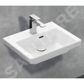 Villeroy & Boch Subway 3.0 - Lavabo 500x400 mm, avec trop-plein, trou pour robinet, blanc alpin 43705001