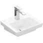 Villeroy & Boch Subway 3.0 - Meuble-lavabo 370x305 mm, sans trop-plein, trou pour robinet, CeramicPlus, blanc alpin 437038R1