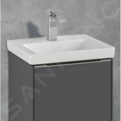 Villeroy & Boch Subway 3.0 - Meuble-lavabo 450x370 mm, sans trop-plein, trou pour robinet, blanc alpin 4370FL01