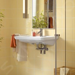 Villeroy & Boch ViCare - Lavabo 650x550 mm, avec trop-plein, trou pour robinet, AntiBac, CeramicPlus, blanc 517867T2