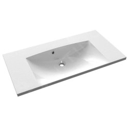 Sapho Maria - Lavabo de meuble 900x460 cm, avec trop-plein, sans trou de robinet, blanc MA090-0